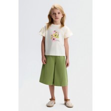 Nk Kız Çocuk Samuray Şort 4-8 Yaş Yeşil