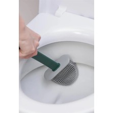 Gampus Hazneli Silikon Tuvalet Temizlik Fırçası Wc Klozet Fırçası