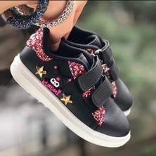 MyChild Kız Çocuk Kuromi Cırtlı Spor Ayakkabı Hologram Desenli Phylon (Hafif) Sneaker