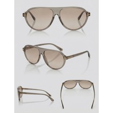 Funeyes Marcus Leopar Desenli Kahverengi Unisex UV400 Korumalı Trend Güneş Gözlüğü