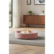 Feyza Design Yumuşak Peluş Kedi Yatağı, Konforlu ve Şık Tasarım 45 cm Çapında