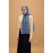 Camellia Scarfs Prag Rami Şal - Soğuk Mavi
