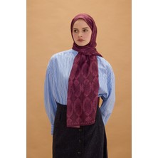 Camellia Scarfs Prag Rami Şal - Mürdüm