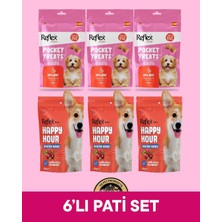 Reflex Plus Pocket Treats Hip Joint - Eklem Sağlığı Için Köpek Ödül 70 gr + Reflex Plus Happy Hour Healty Bones - Sağlıklı Kemikler Için Destekleyici Köpek Ödül 60 gr - 6'lı Köpek Ödül Maması Seti