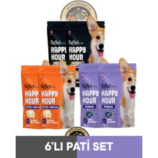 Reflex Plus Happy Hour Anti Aging Collagen & Healthy Shiny Coat - Sağlıklı ve Parlak Tüyler Için Destekleyici & Calmness - Sakinleşmeyi Destekleyici Köpek Ödül Maması Seti 6X60 Gram