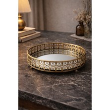 BRANDSMITHS Vintage Cam Tabanlı Dekoratif Tepsi