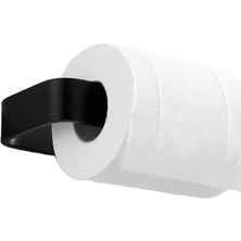 Gampus Dekor Siyah Tuvalet Kağıdı Tutucu Lüx Dekoratif Tuvalet Kağıtlığı