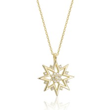 Lilarote Işık Saçan Taşlı Altın Kolye