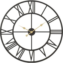 Mudo Home HOLMBERG BLACK DUVAR SAATİ 76CM