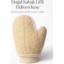 Elif Mira Kabak Lifli Parmaklı Eldiven Vücut Kesesi