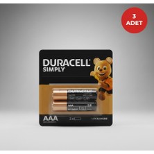 Duracell Simply Ince Kalem Pil 2’i Aaa 3 Adet