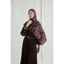 Camellia Scarfs Amber Kraş Şal - Kahve