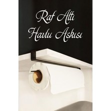 PremiumPort Mat Siyah Çok Amaçlı Raf Altı Havlu ve Fincanlık Askısı