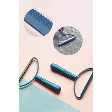 Gampus Pratik Yeşil Renkli Demir Çift Taraflı Elbise Tiftik ve Tüy Toparlayıcı Tarak Kazak Hırka Halı Kumaş