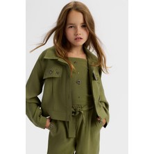 Nk Kız Çocuk Cashmere Gömlek 8-14 Yaş Haki