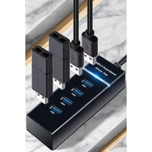 Gampus Süper Hızlı USB 3.0 Port Çoğaltıcı USB Hub Uyumlu Giriş Çoğaltıcı Aparat 1 Girişi 4 Girişe Çevirir