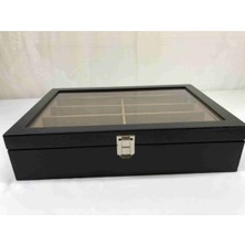 PremiumPort Şık Deri Kaplama Güneş Gözlüğü Saklama Kutusu, Düzenli ve Korunaklı Kullanım