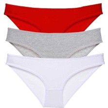 3 Adet Süper Eko Set Likralı Kadın Slip Külot 542