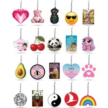 Hawaii Işıltısı 20 Adet  Renkli ve Premium Tasarım Torpido Süsü & Koku Koleksiyonu