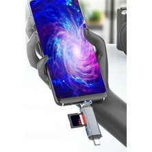 Gampus ADS-307 Çoklu Çevirici 3 In 1 USB + Micro USB + Type-C Otg Kart Okuyucu