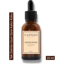 Capeso Sandalwood Esansiyel Yağ 20 ml Sıcak Odunsu ve Derin Kalıcı Koku
