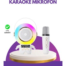 Eco Lounge Karaoke Özellikli Astronot Bluetooth Hoparlör Kablosuz Mikrofonlu