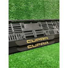 Pi Dekorasyon Pleksi Otomobil Plakalık Ahenk Model Gold Cupra Logolu Plakalık