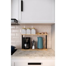 Solto Home MA2-14 Mutfak Rafı & Tezgah Üstü Düzenleyici –  Raflı Kahve Köşesi ve Baharatlık Organizer