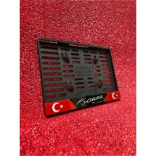 Pi Dekorasyon Plakalık Motosiklet Plakalığı K.atatürk Imzalı ve Ay Yıldız Logolu Motor Plakalık