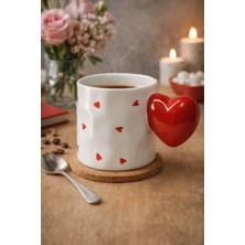 BRANDSMITHS Kalp Kulplu Seramik Kupa