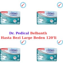 Dr. Pedical Dr.pedical Belbantlı Hasta Bezi Large Beden 120'LI