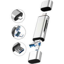 Gampus Type C USB Kart Okuyucu Micro Sd Card Reader Çevirici Dönüştürücü Adaptör ADS-306