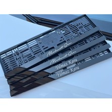 Pi Dekorasyon Pleksi Pıanoblack Lazer Markalama Araç Plakalığı Ultra Parlak Zemin 2 Adet