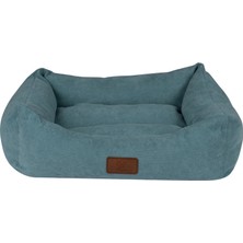 Feyza Design Large Turquoise Cat & Dog Bed, 95X70X23 Cm, Konforlu ve Şık Tasarım