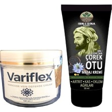 Eco Lounge Variflex 100 ml Bacak Ibn-I Sina Çörek Otu Kremi 50 ml Sırt Bel Kas Diz Teskin Edici Masaj Kremi