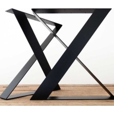 Star Krom x Çerçeve Yassı Çelik Masa Ayağı Seti