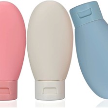 PremiumPort Setli 3'lü Seyahat Çok Amaçlı Taşınabilir Kozmetik Şişeleri