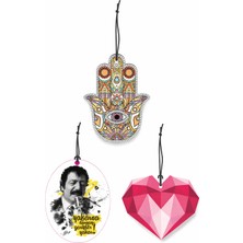 Anlamlı Dokunuşlar 3 Adet | Premium Tasarım Torpido Süsü & Koku Serisi