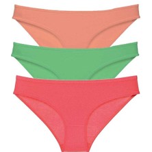 3 Adet Süper Eko Set Likralı Kadın Slip Külot 543