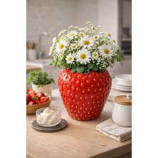 BRANDSMITHS Çilek Formlu Dekoratif Vazo