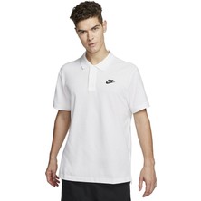 Nike Sportswear Polo Cotton Tee White Polo Yaka Tişört Beyaz
