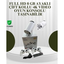 Teknodayım Teknolojik Portatif 4K Projeksiyon – 4.000 Uygulama, Kablosuz Yansıtma ve Bluetooth 5.0 Seri 2026