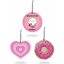 Ekonomik Tatlı Mutluluk Temalı 3 Adet Torpido Süsü ve Kokusu