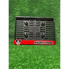 Pi Dekorasyon Plakalık Motosiklet Plakalığı M Mouse Yazılı Logolu Motor Plakalık