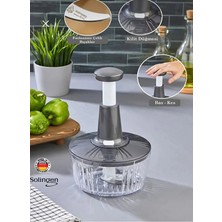Vesta Concept Solingen 3 Bıçaklı Basmalı El Rondosu - Doğrayıcı, Blender - Stoktaki Renk Gönderilir