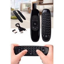 Gampus Kablosuz Mouse ve Klavye Özellikli Akıllı Kumanda Hem Mouse Hem Klavye Hem Kumanda 3ü1 Arada Uyumlu