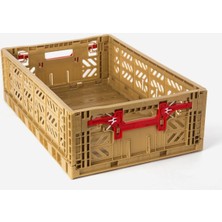 PremiumPort Maxibox Konforlu Kilit Gold Katlanabilir Kasa, Şık ve Güvenli Tasarım