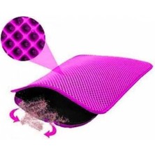 Feyza Design Pembe Elektrikli Kedi Tuvalet Önü Paspası 60X42 cm