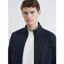 LC Waikiki Southblue Lacivert Dik Yaka Erkek Fermuarlı Sweatshirt