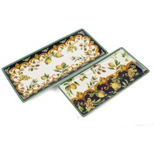 Mikasa Moor Capri Flora 2li Dikdörtgen Servis Tabağı 32 ve 25CM P388.119727